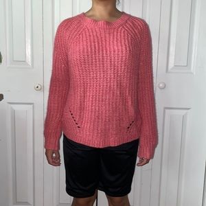 Knitted Pink Long Sleeve Top